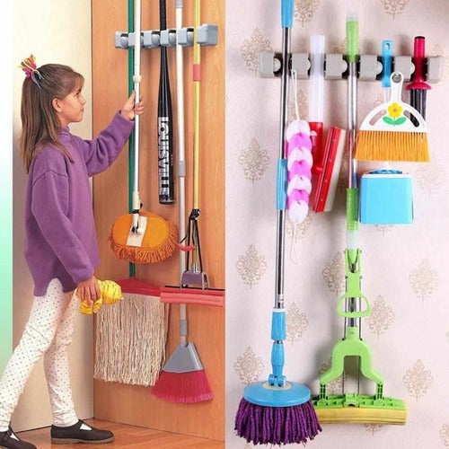 Single broom holder wall mount sale