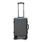 20" Grey Colour Aluminium Framed 3D Diamond ABS Hard Shell Without Zipper Carry On TSA Luggage Zaappy.com