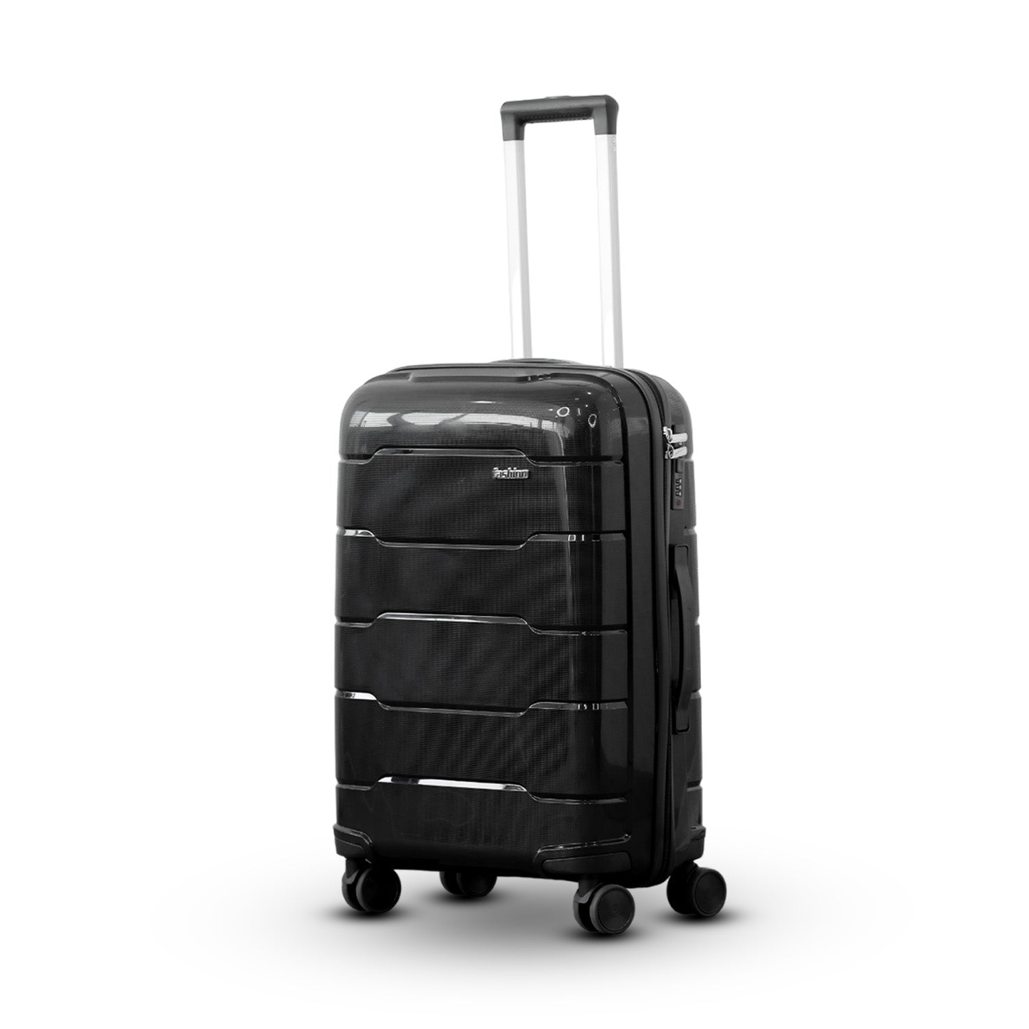 24" Ceramic Smooth PP Lightweight Luggage Bag with Double Spinner Wheel