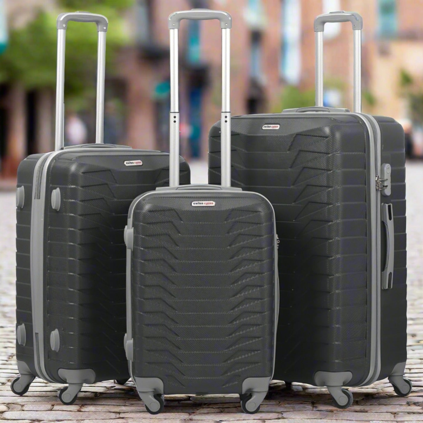 Swiss Class Lightweight ABS Luggage Bags with Spinner Wheels | 20, 24, 28 Inches