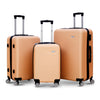 ABS Line Lightweight Luggage Bag with Double Spinner Wheel | 3 Piece Set 20, 24 and 28 Inches