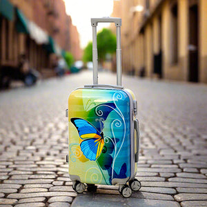 Printed luggage on sale