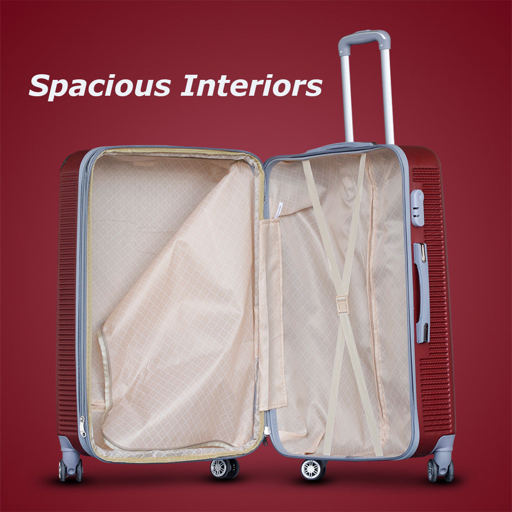 Swiss Class Drive ABS Expandable Luggage with Spinner Wheels | 20, 24, 28 Inches