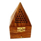 Wooden Bakhoor Pyramid Shape For Home Fragrance Medium Size Zaappy