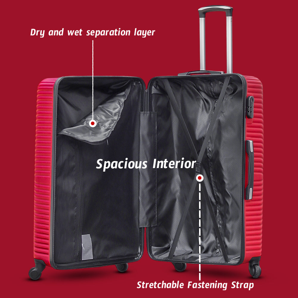 Buy 1 Get 1 Free | Medium Size 24 Inch Lightweight ABS Luggage Bag | Cabin Size Luggage FREE