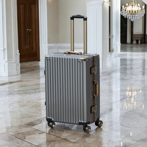 24" Aluminum Framed Luggage with Corner Guards | TSA-Approved, Durable & Stylish Travel Companion