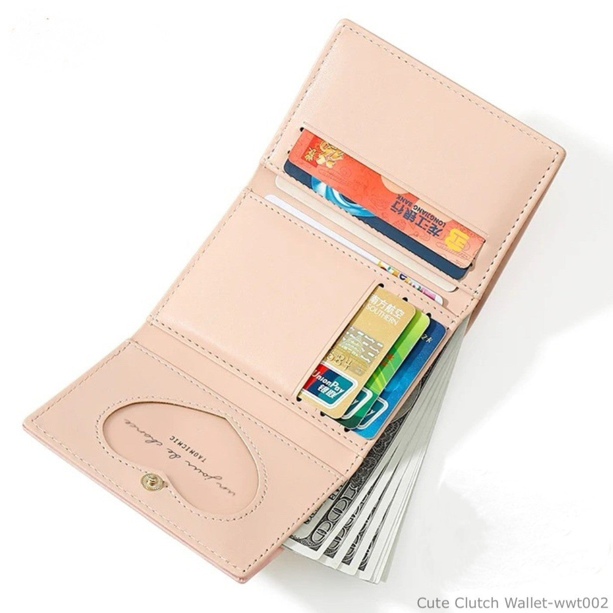 FLASH SALE ⚡ Cute Tri Fold Clutch Wallet For Women | Small Card Holder Purse