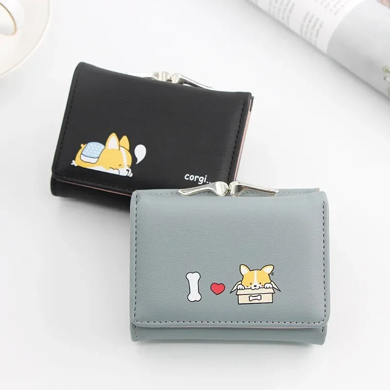 FLASH SALE ⚡ Cute Tri Fold Clutch Wallet For Women | Small Card Holder Purse