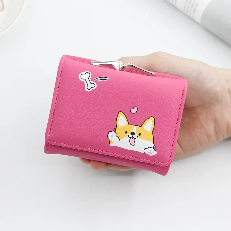 FLASH SALE ⚡ Cute Tri Fold Clutch Wallet For Women | Small Card Holder Purse