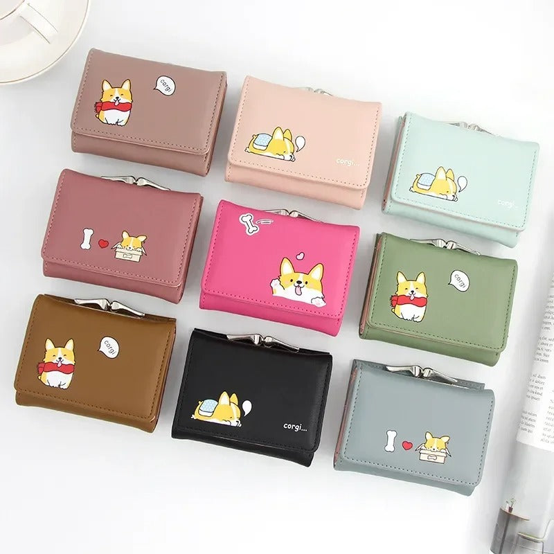 FLASH SALE ⚡ Cute Tri Fold Clutch Wallet For Women | Small Card Holder Purse