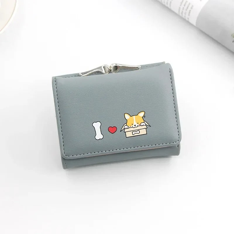 FLASH SALE ⚡ Cute Tri Fold Clutch Wallet For Women | Small Card Holder Purse