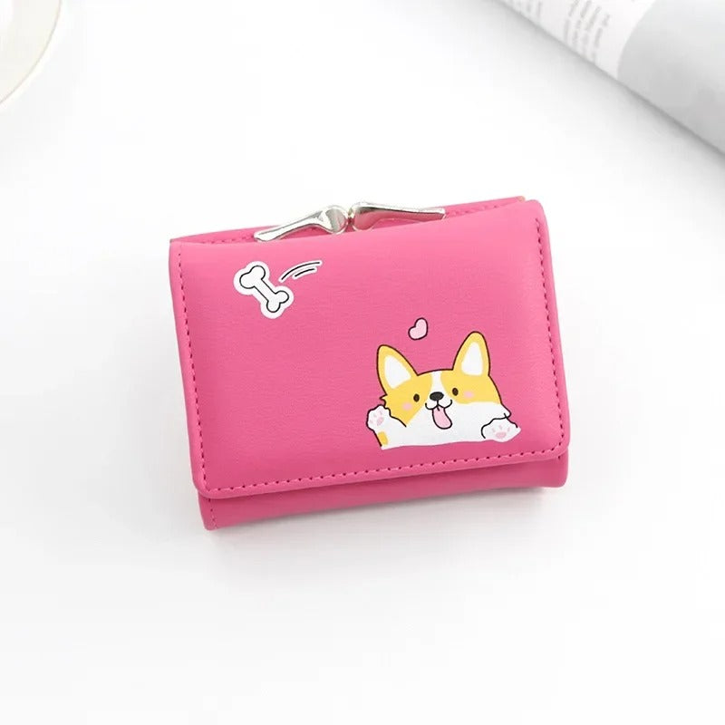 FLASH SALE ⚡ Cute Tri Fold Clutch Wallet For Women | Small Card Holder Purse