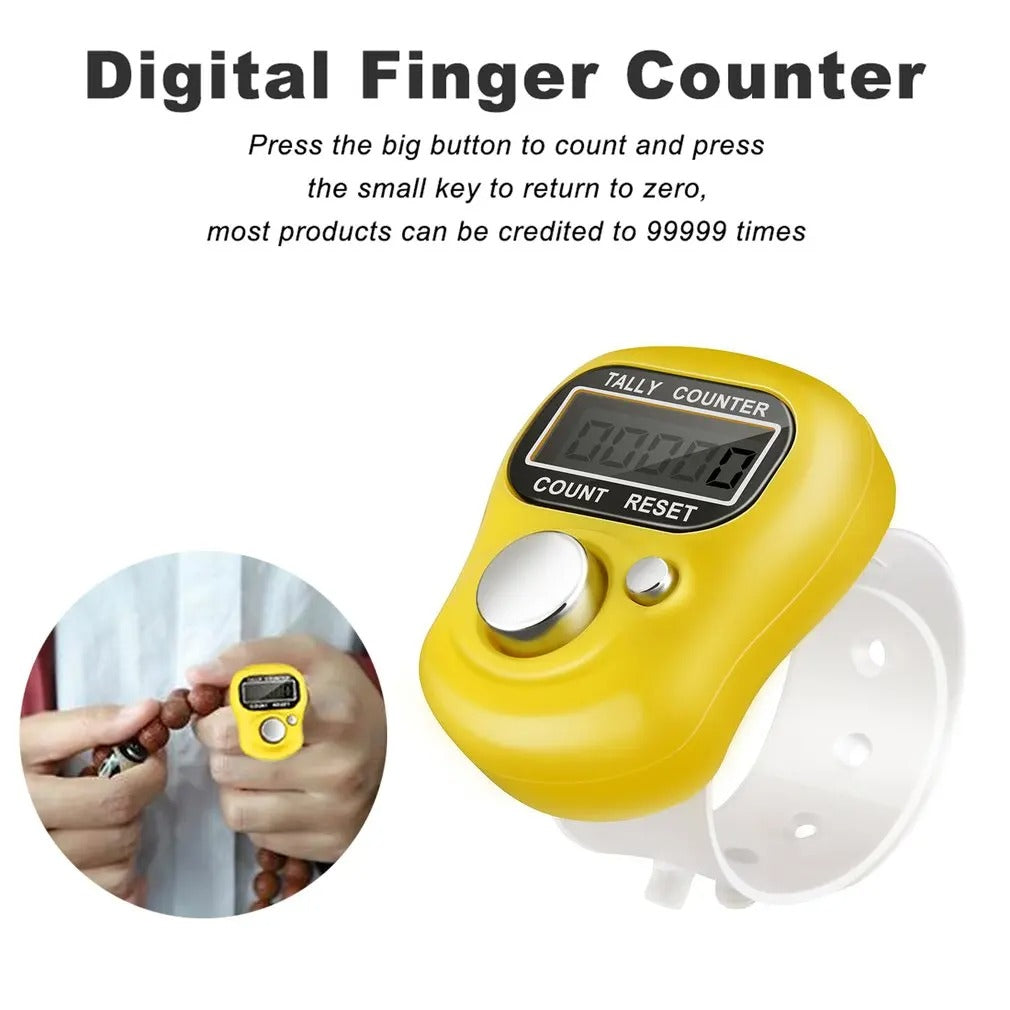 FLASH SALE ⚡ Generic Mini Electronic Digital Hand Tally Counter With Finger Ring