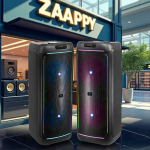 Engage High-Power Party Speakers EPS-1022, EPS-1222, EPS-1522 | 60W, 80W, 100W, 120W Audio Systems | Bluetooth, LED Lights, Wireless Mic & FM Radio