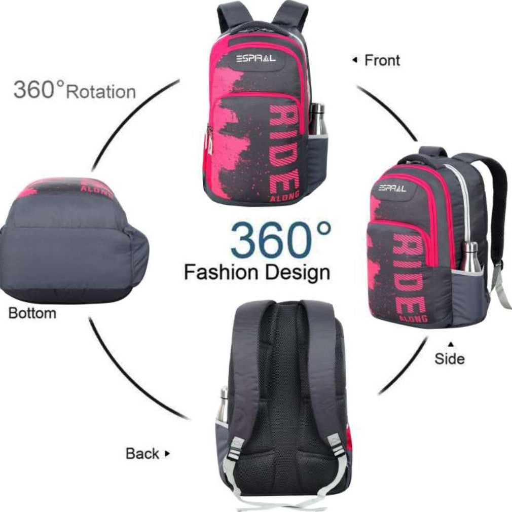 ESPIRAL Ride Along Super Lightweight Stylish Traveling School Backpack