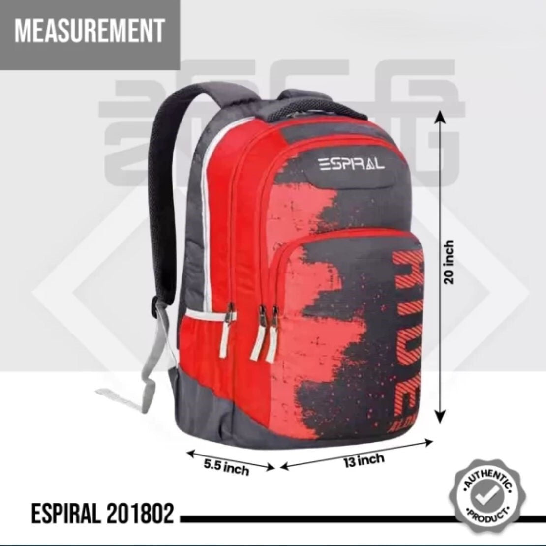 ESPIRAL Ride Along Super Lightweight Stylish Traveling School Backpack