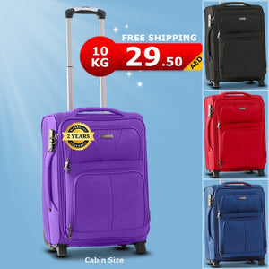 FLASH SALE ⚡ Cabin Size 2 Wheel Lightweight Soft Material Carry On Luggage Bag | 7-10 Kg Capacity