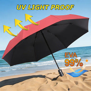 Fashion 3-Folding Automatic Umbrella | Anti-UV Rain & Sun Parasol