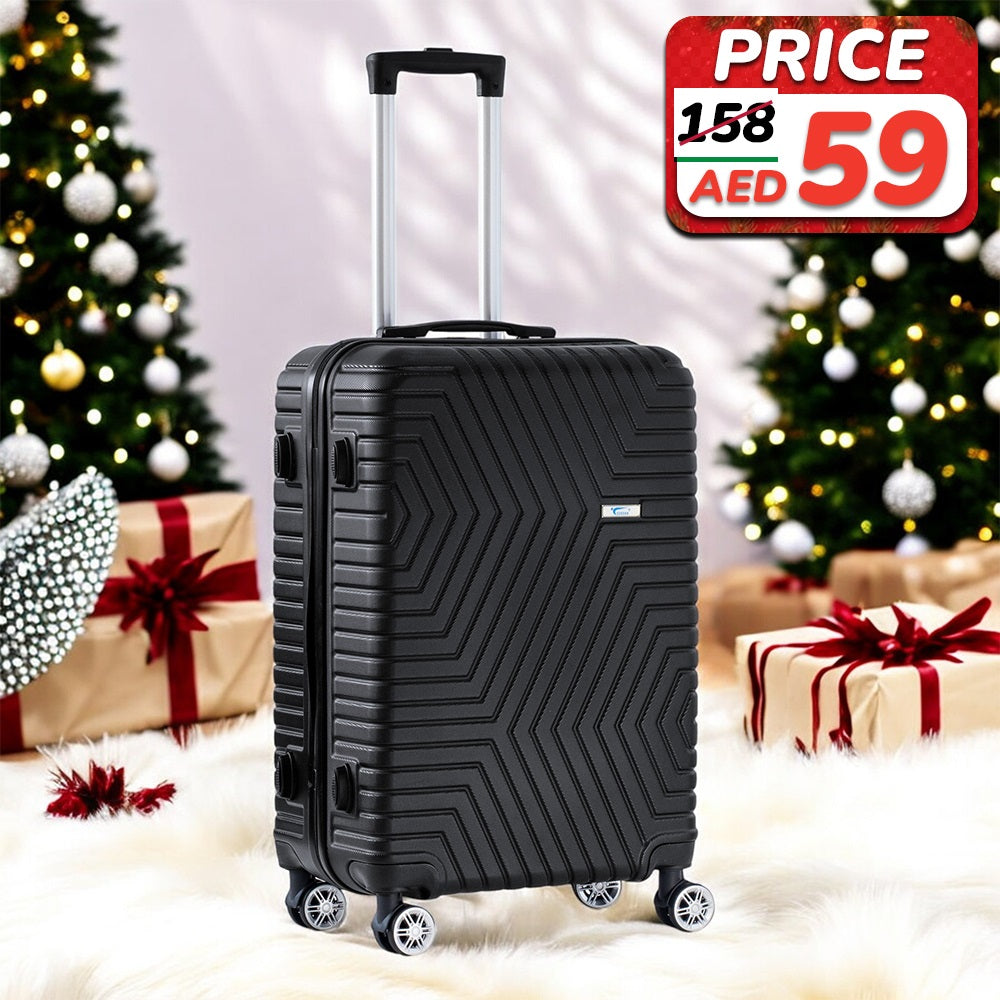 Lightweight ABS Double Spinner Wheel Luggage Bags | Medium 24 Inch Size 20-25 Kg Capacity