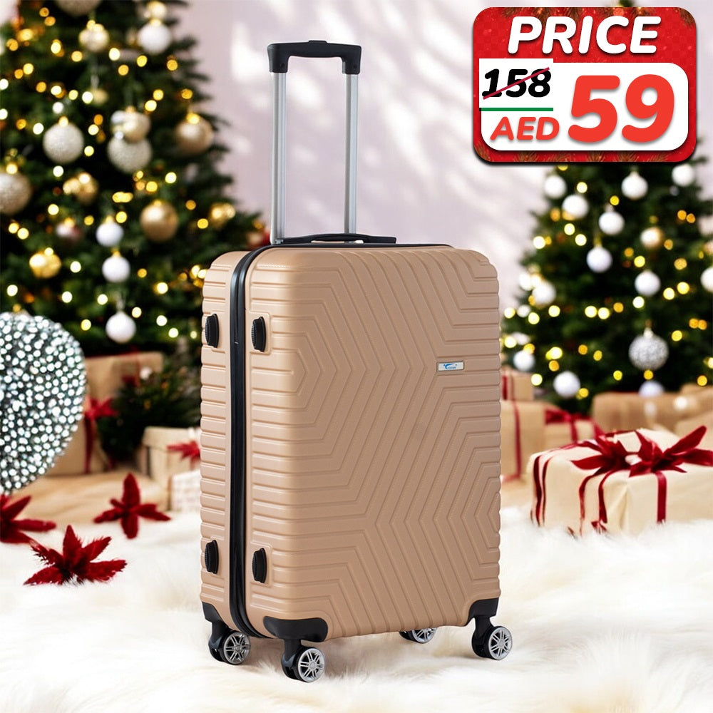 Lightweight ABS Double Spinner Wheel Luggage Bags | Medium 24 Inch Size 20-25 Kg Capacity