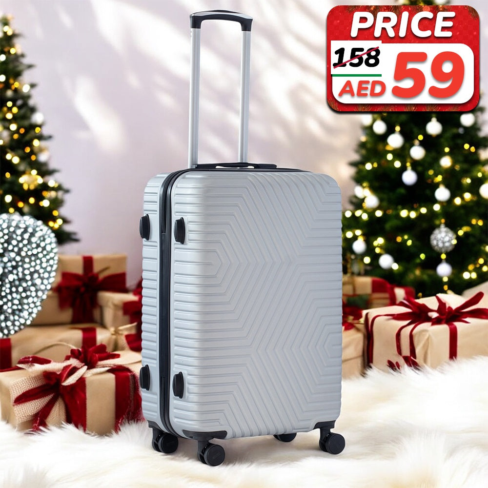 Lightweight ABS Double Spinner Wheel Luggage Bags | Medium 24 Inch Size 20-25 Kg Capacity