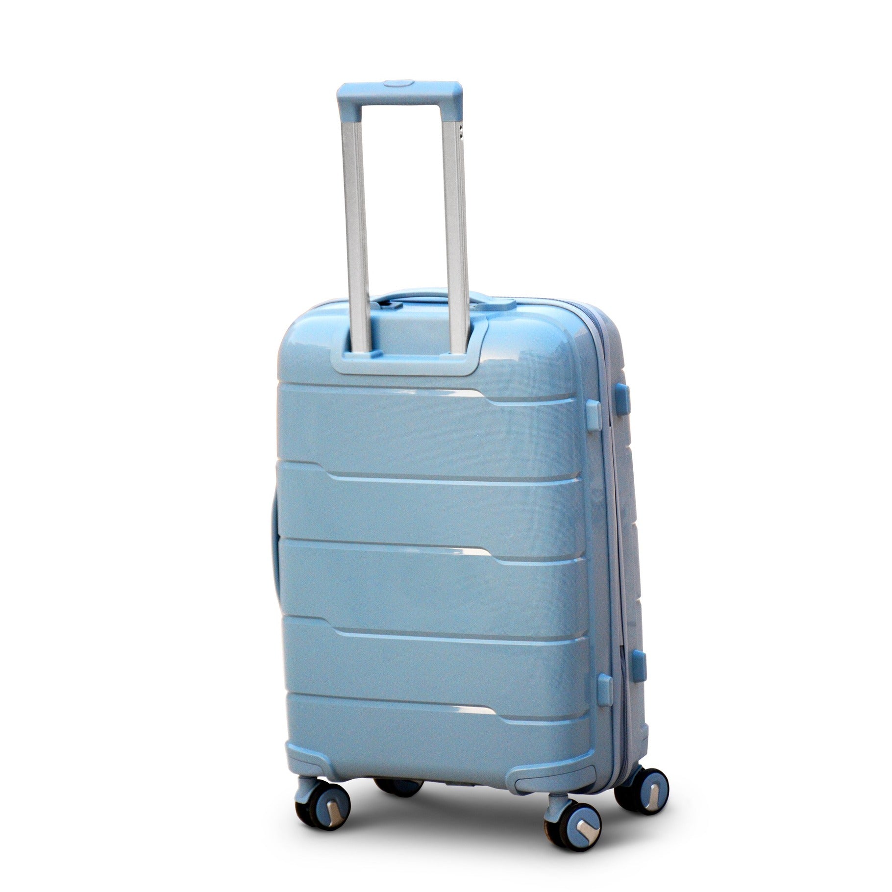 24" Ceramic PP Unbreakable Luggage Bag With Double Spinner Wheel