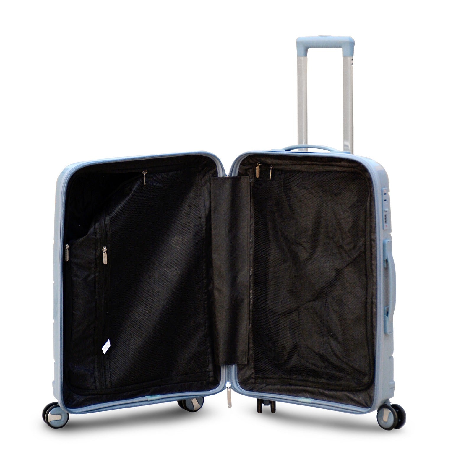 24" Ceramic PP Unbreakable Luggage Bag With Double Spinner Wheel