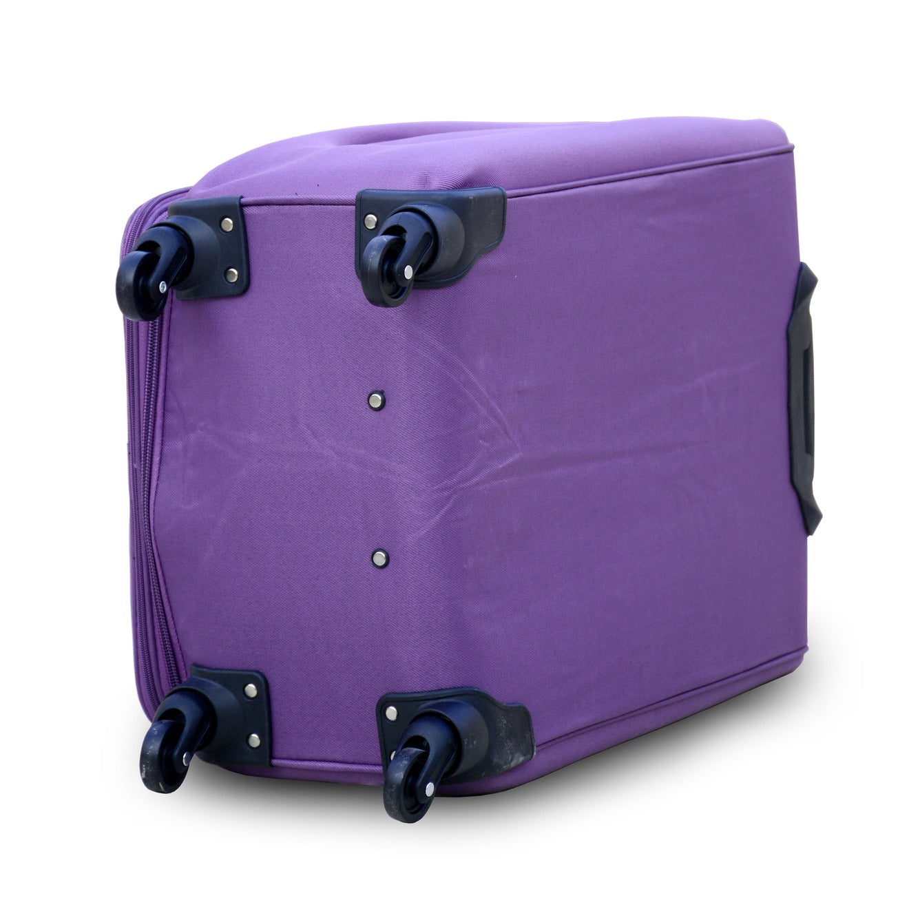 3 Piece Full Set 20" 24" 28 Inches Purple Colour SJ JIAN 4 Wheel Luggage Lightweight Soft Material Trolley Bag Zaappy.com