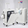 Multifunctional Front Opening Aluminum Frame Luggage | High-End New Business Cabin Suitcase