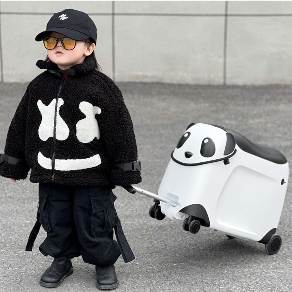 Panda Ride Kids Luggage | Ride-On Suitcase for Toddlers | Lightweight & Durable | 3-6 Years Travel Companion