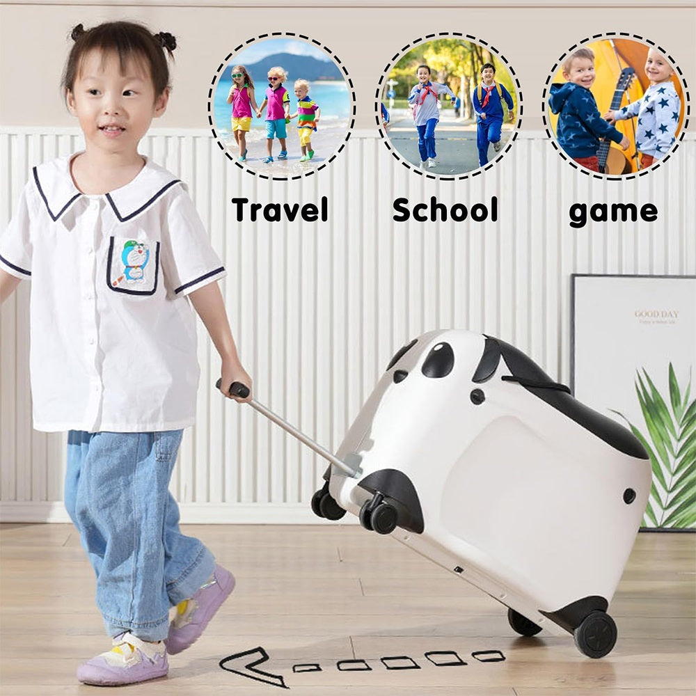 Panda Ride Kids Luggage | Ride-On Suitcase for Toddlers | Lightweight & Durable | 3-6 Years Travel Companion