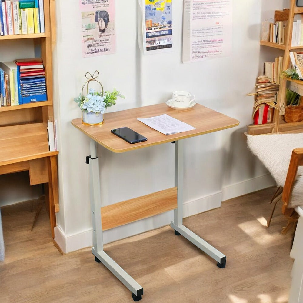 Portable Laptop Stand with Wheels | Adjustable Height and Angle