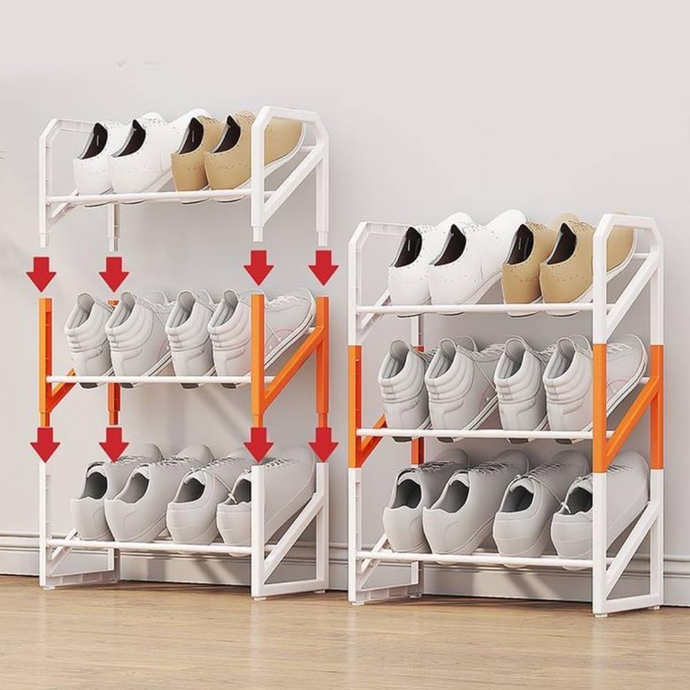 Multifunctional Free Standing Shoe Rack Multi Layer Portable Shoe Storage Organizer