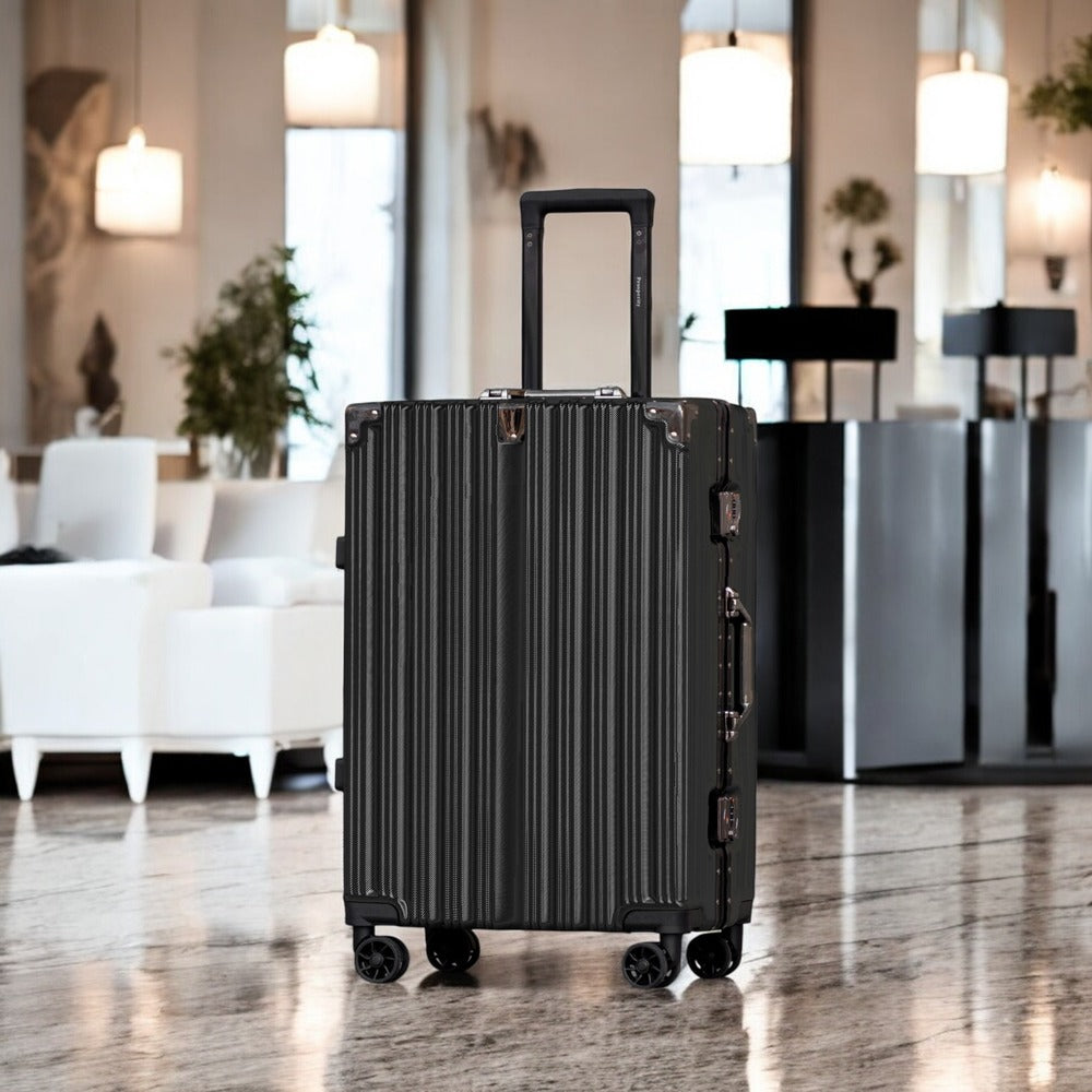 Premium Aluminum Hard Shell Luggage | Zipperless Suitcase Set with TSA Lock | Silent 360° Spinner Wheels | 3 Piece Set 20" 24" 28" Inches