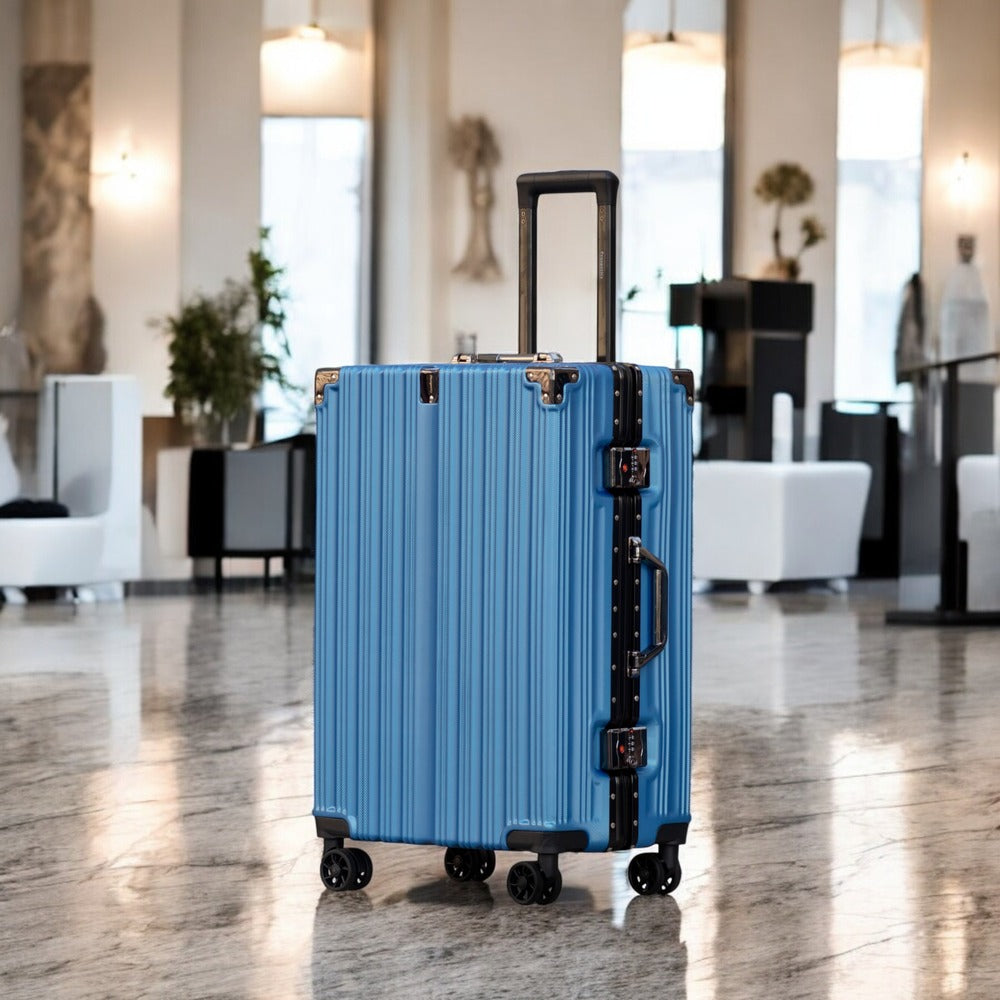 Premium Aluminum Hard Shell Luggage | Zipperless Suitcase Set with TSA Lock | Silent 360° Spinner Wheels | 3 Piece Set 20" 24" 28" Inches