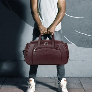 Stylish Leather ST Men Business Duffle Bag