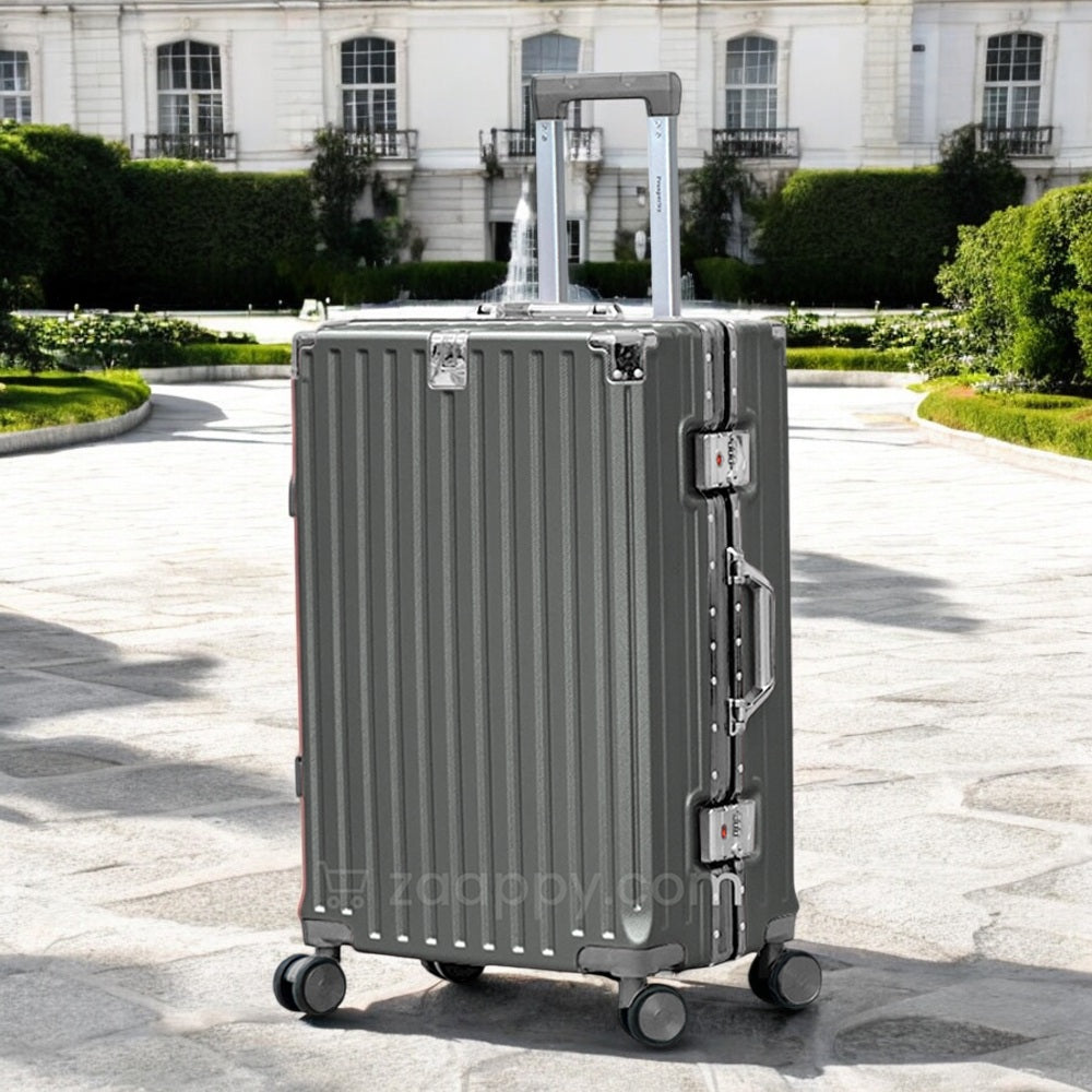 Trending Aluminum Luggage | USB Charging Port | Bottle Holder | Free Your Hands | Stylish Travel Companion | 3 Pcs Set 20, 24 and 28 Inches