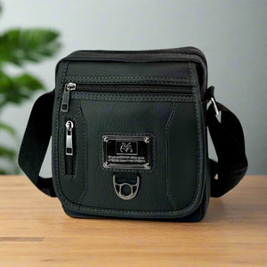Stylish Small Black Colour UF Side Bag | Men Messenger Bag