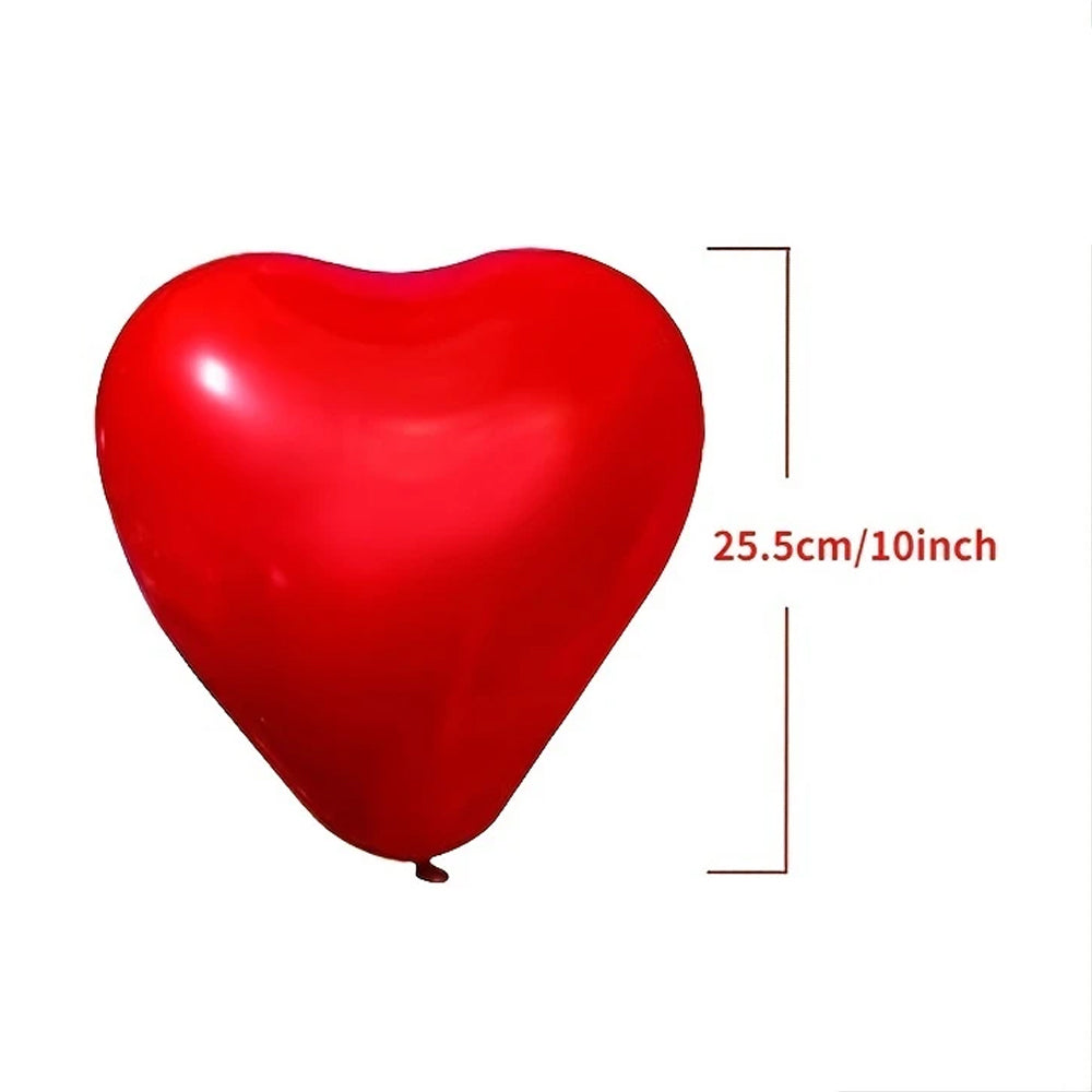 Double Layer Thicken Love Heart Shaped Latex Balloons For Valentine's Day Zaappy