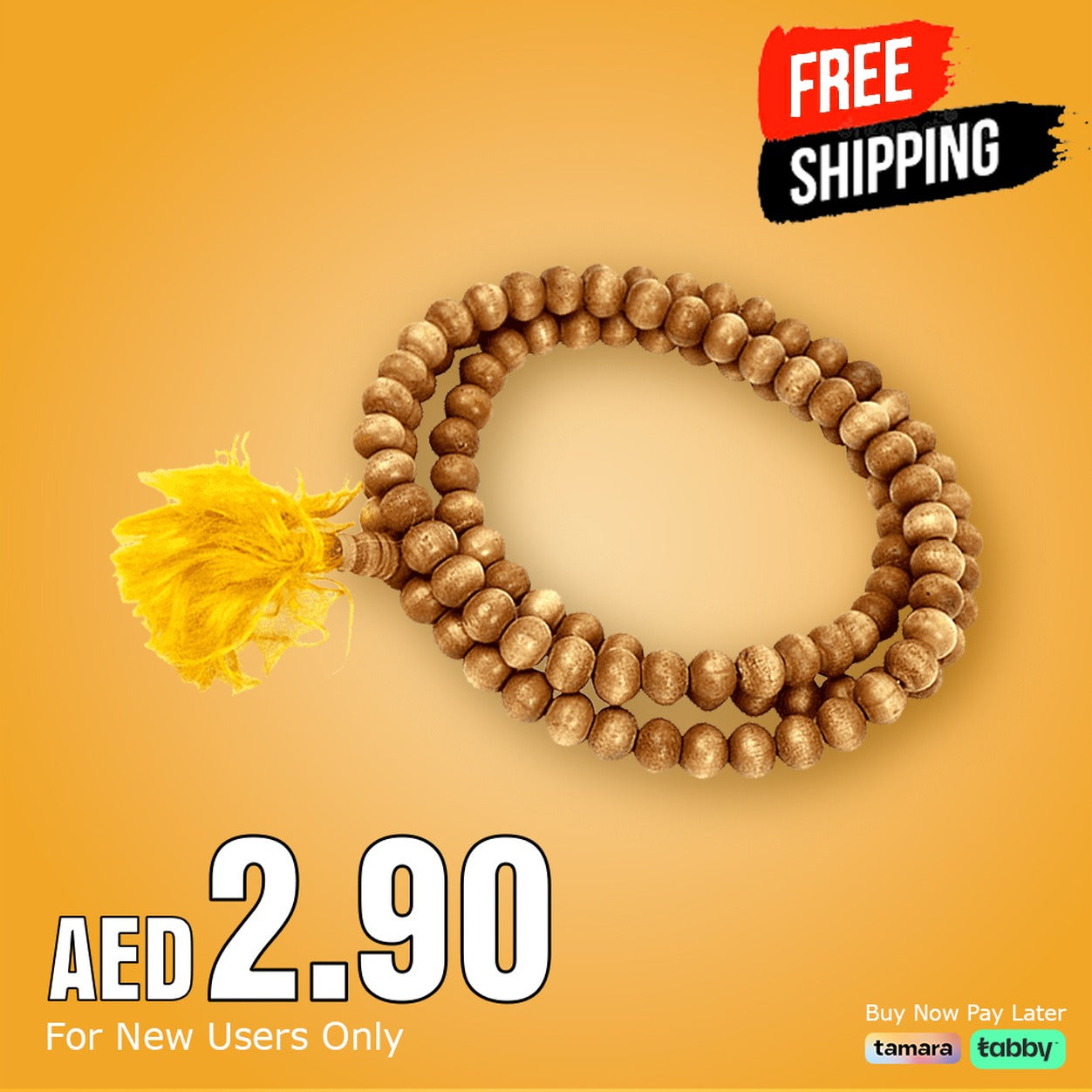 FLASH SALE ⚡ Natural Wooden Tasbeeh Misbaha Prayer Beads | Rosary 33 Zikr Beads Zaappy