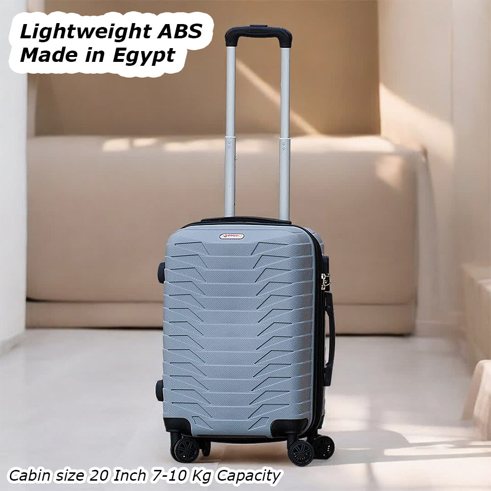 ZAAPPY Lightweight ABS Hard Case Trolley Luggage With Spinner Wheels | 3 Pcs Set 20, 24 and 28 inches