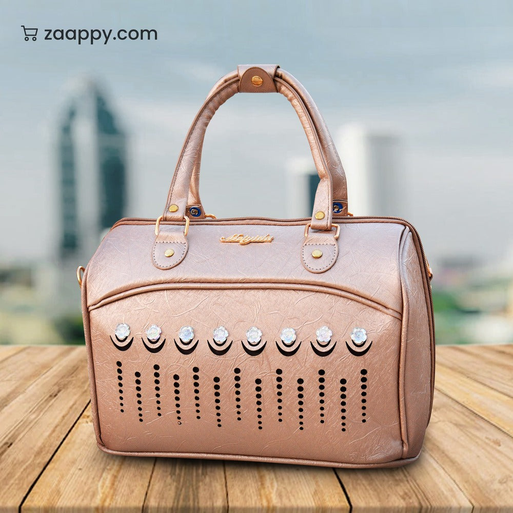 ASD PU Leather Line - Stone Rose Gold Material Luggage bags