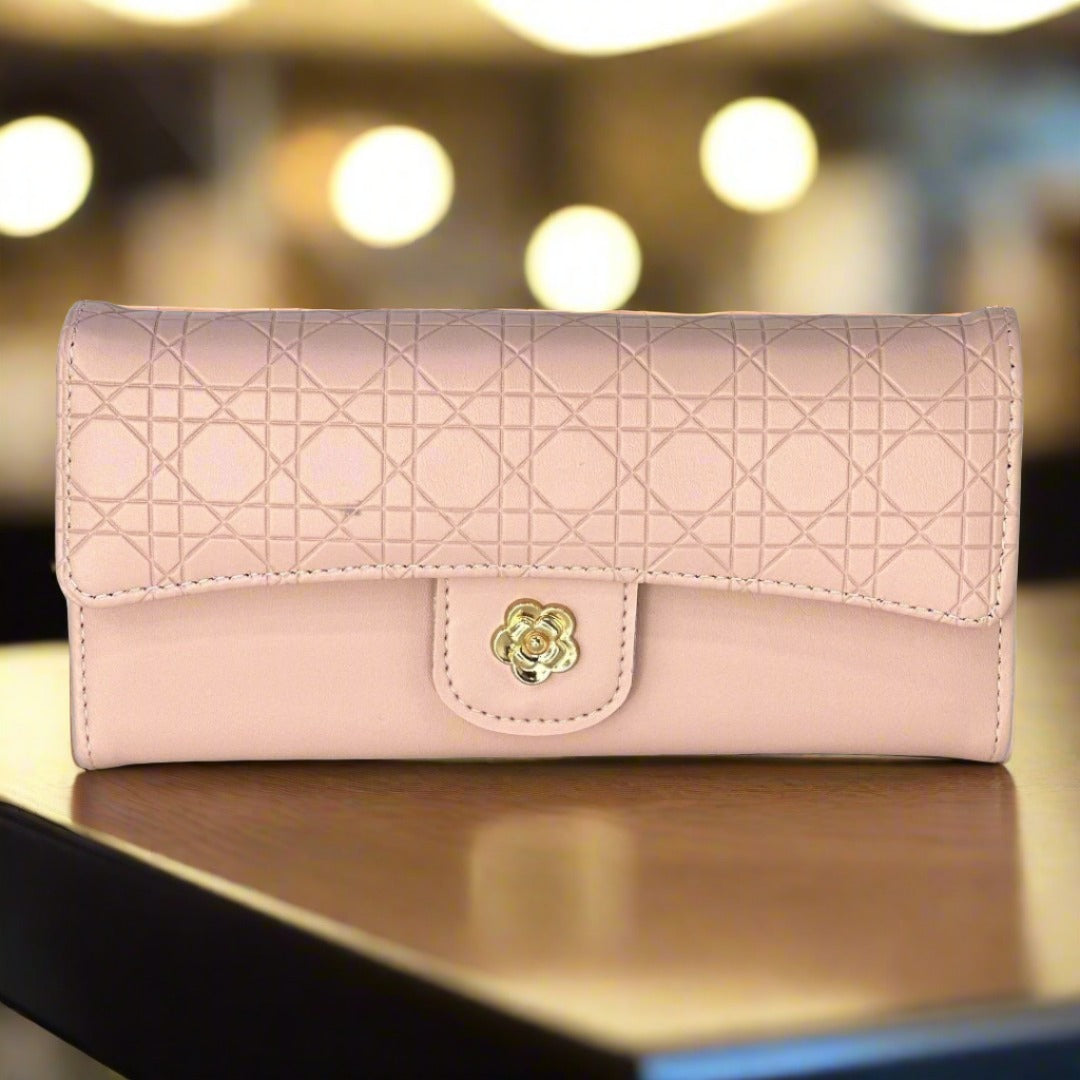 Cute Cross Check Card Holder | Fashion Purse For Women