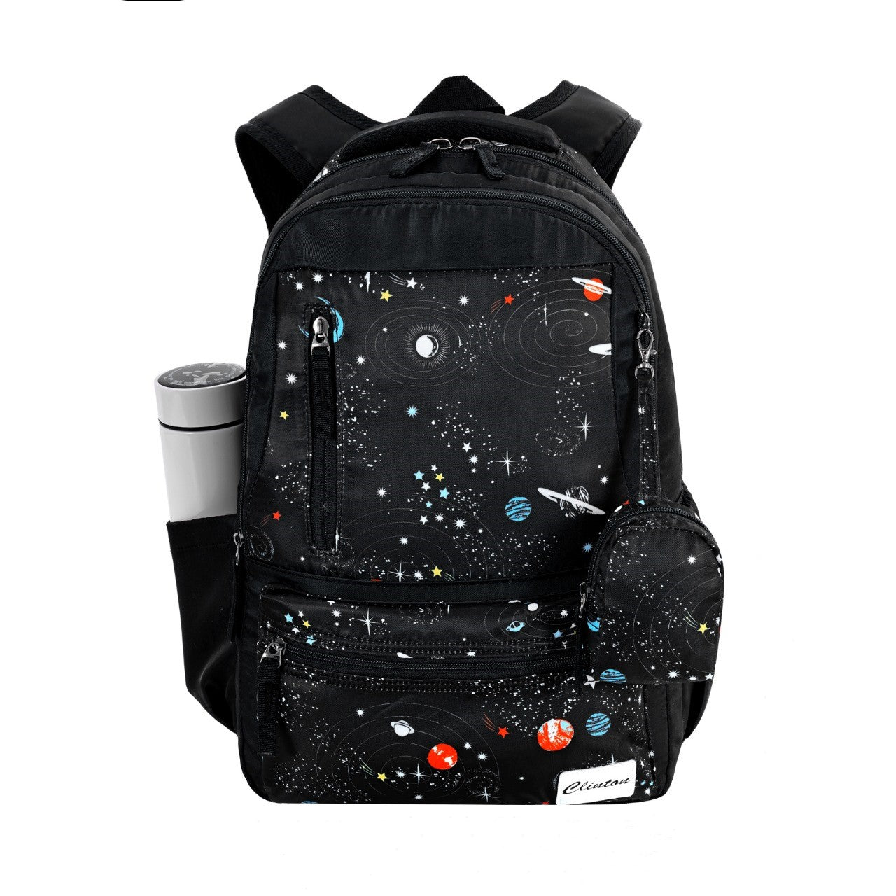 Espiral Galaxy Backpack Bag with Pouch | Waterproof Multi Pockets Zaappy