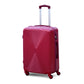 FLASH SALE Medium Size 24" Fashion ABS Luggage Bag | Lightweight Check In Baggage red