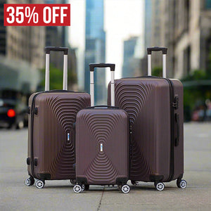 Yinton Fashion ABS Lightweight Hard Case Trolley Luggage | 3 Pcs Set 20