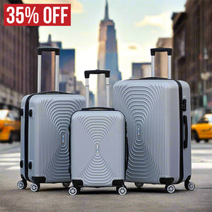 Yinton Fashion ABS Lightweight Hard Case Trolley Luggage | 3 Pcs Set 20