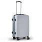 Lightweight ABS Check in medium size luggage silver