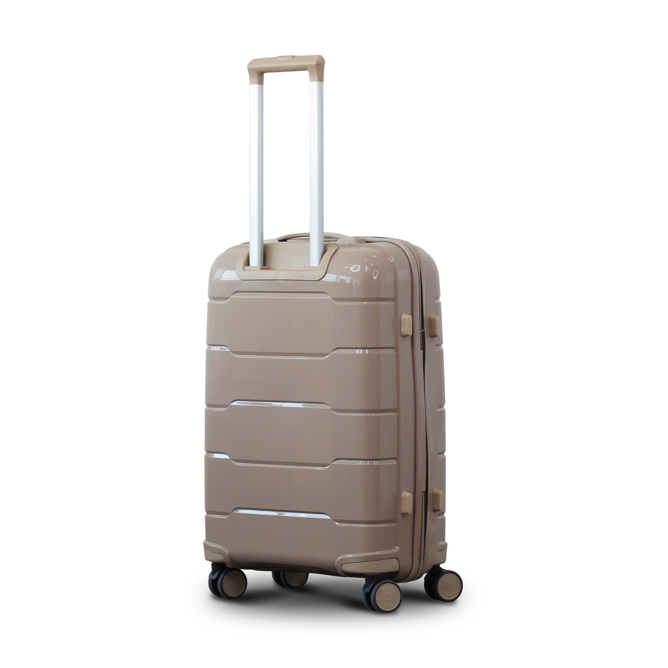 28" Ceramic smooth PP Lightweight Luggage Bag with Double Spinner Wheel