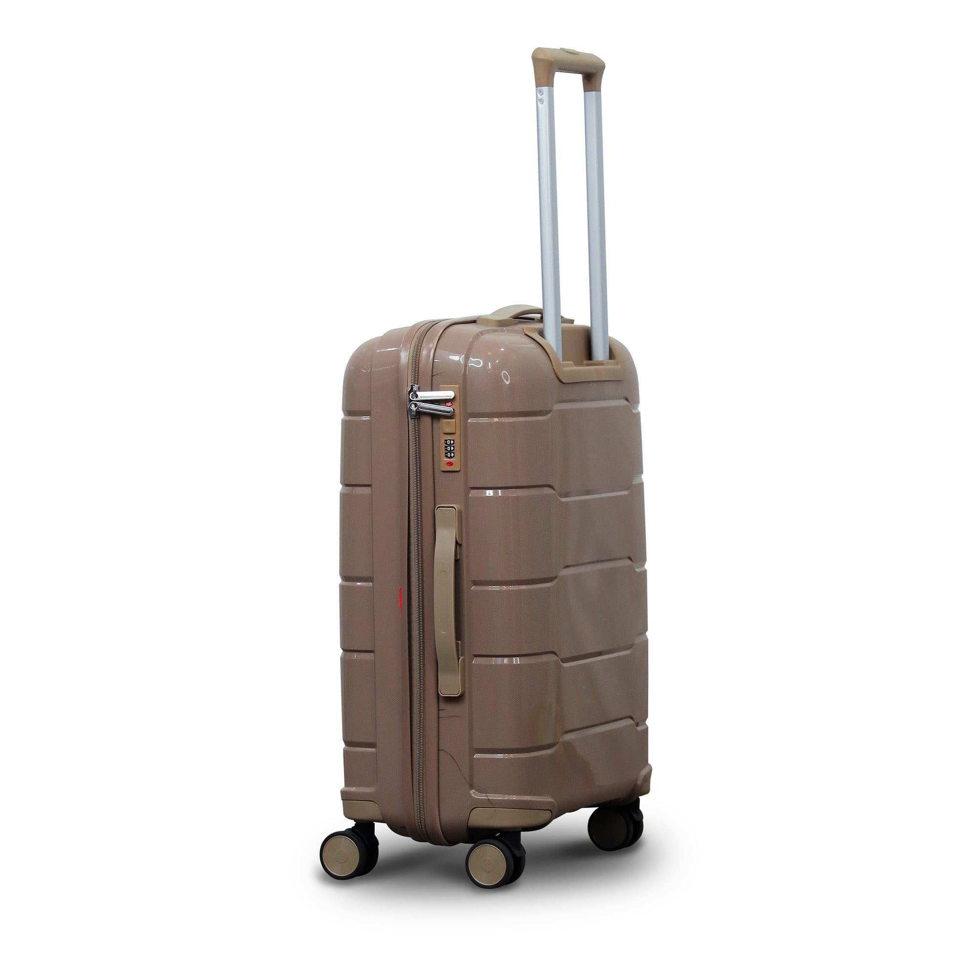 28" Ceramic smooth PP Lightweight Luggage Bag with Double Spinner Wheel